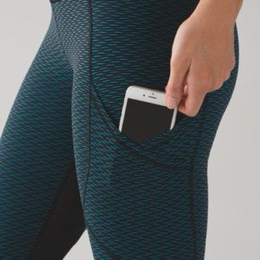 Blue Patterned Leggings - Picture 6 of 7